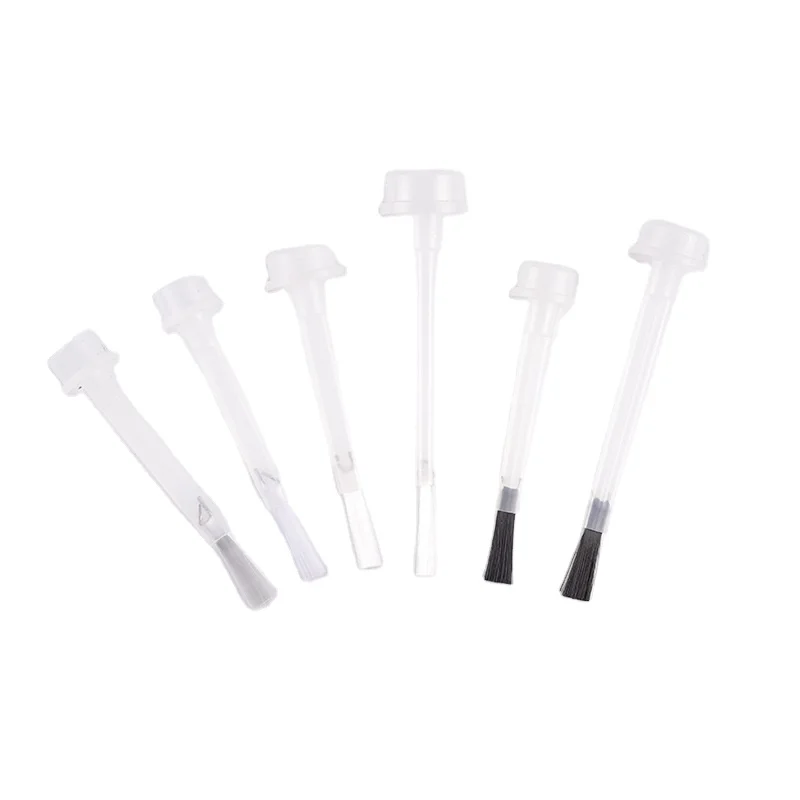 Plastic brush for super glue nail polish brush