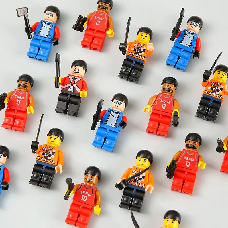 City Career Engineer Action Figures Toy Construction Worker Mini Figures Building Blocks