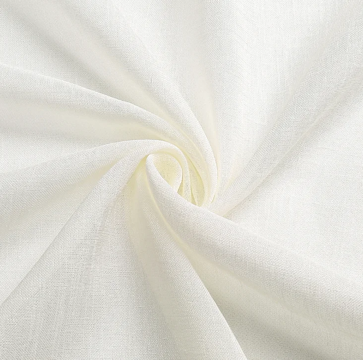340CM Width New Material Light Fittings Linen Sheer Voile Fabric For Curtain