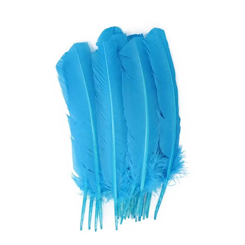 Wholesale Turkey Quill Feather DIY Feather Pen Indian Hat Hair Decoration Material Wedding Decoration Accessories