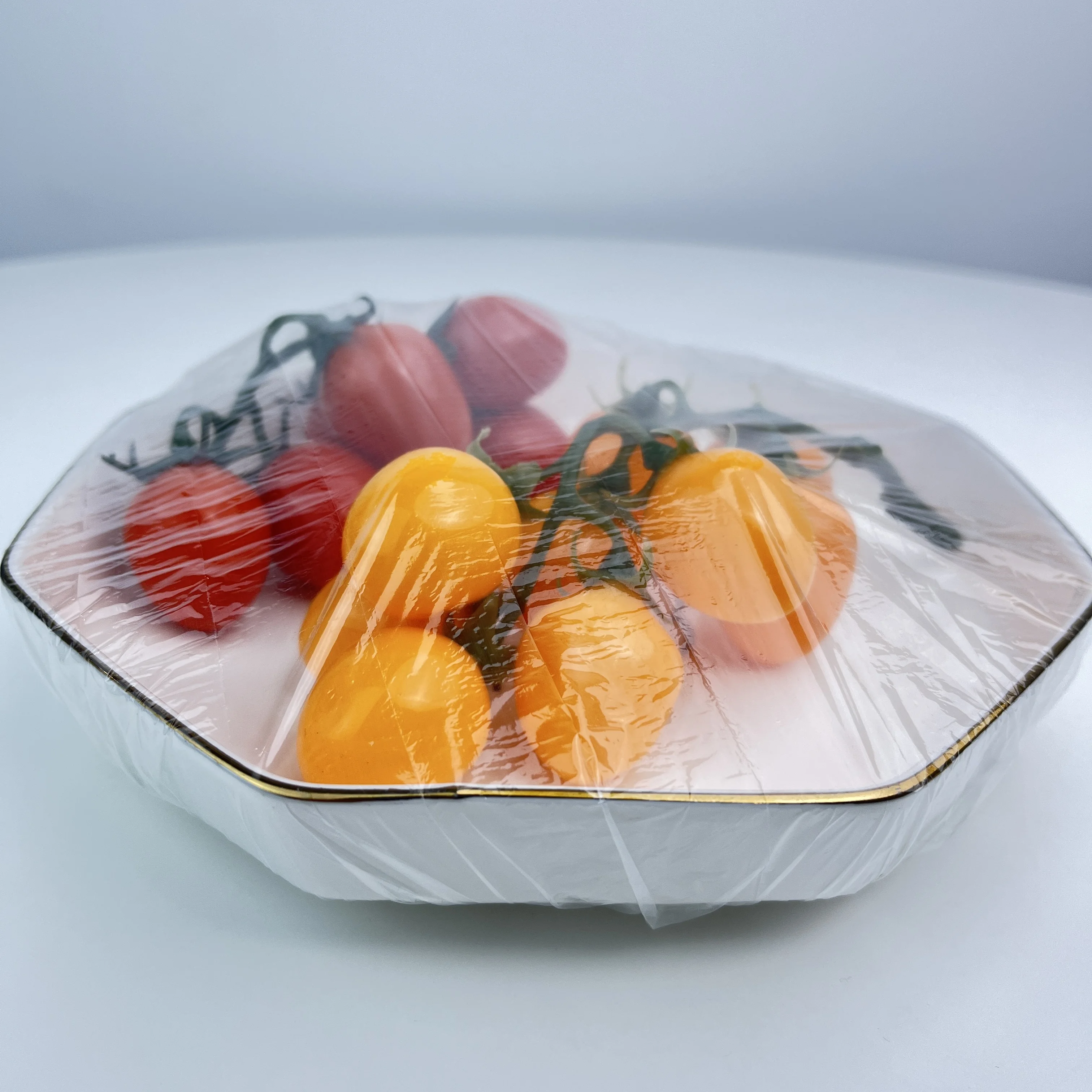 100pcs Disposable Food Cover Plastic Elastic plastic wrap Lids Storage Kitchen Fresh