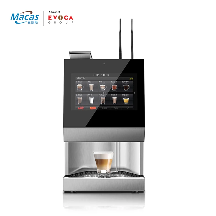 Macas Multi-Language Instant Coffee Vending Machine Coffee Making Equipment