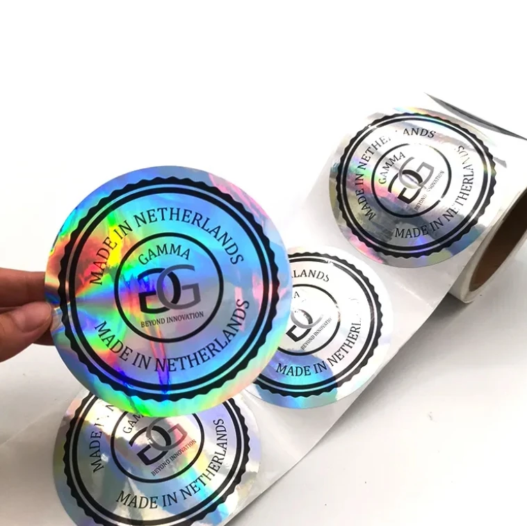 Customized Logo Holographic Custom Hologram Sticker Label Print
