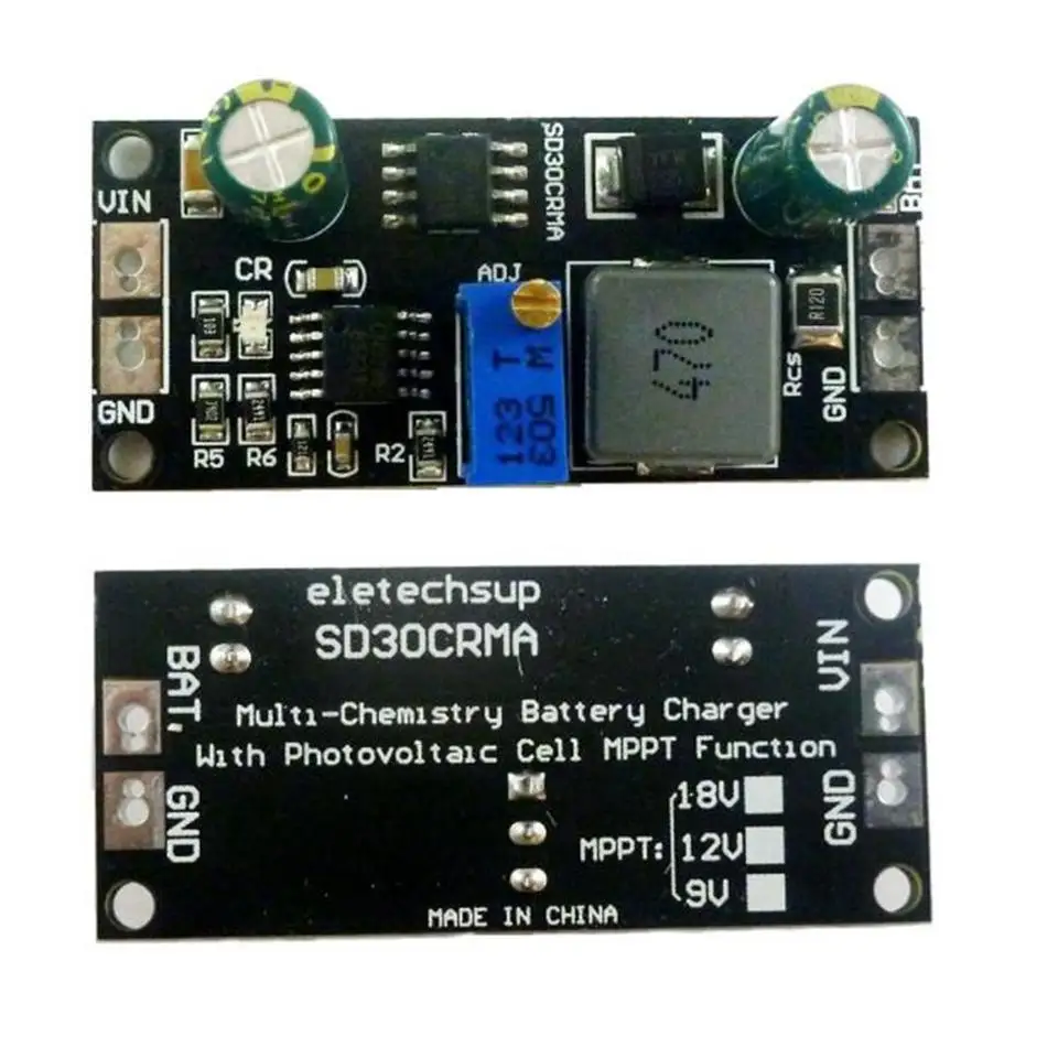 MPPT Solar Controller 1A 3.2V 3.7V 3.8V 7.4V 11.1V 14.8V Lithium LiFePO4 Titanate Battery Charger Module Battery Charging Board