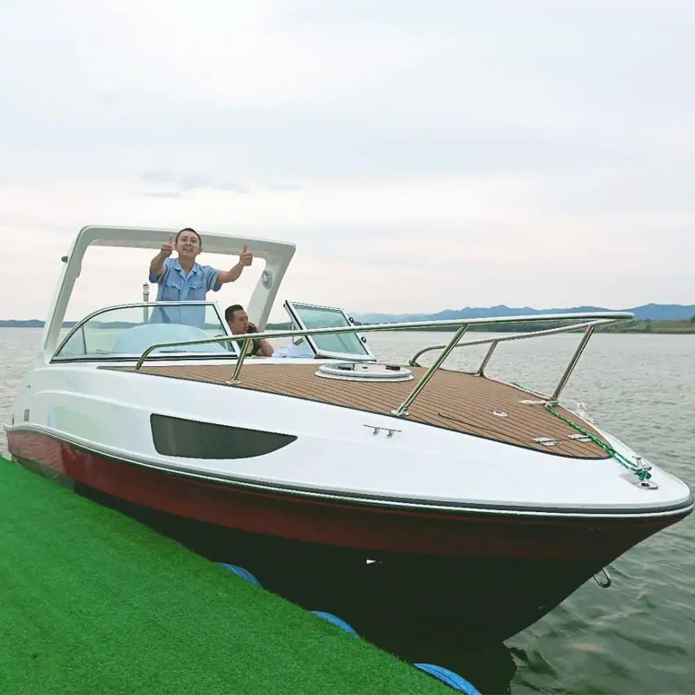 6 persons Half Cabin Outboard Engine speed boat for sale with CE certification