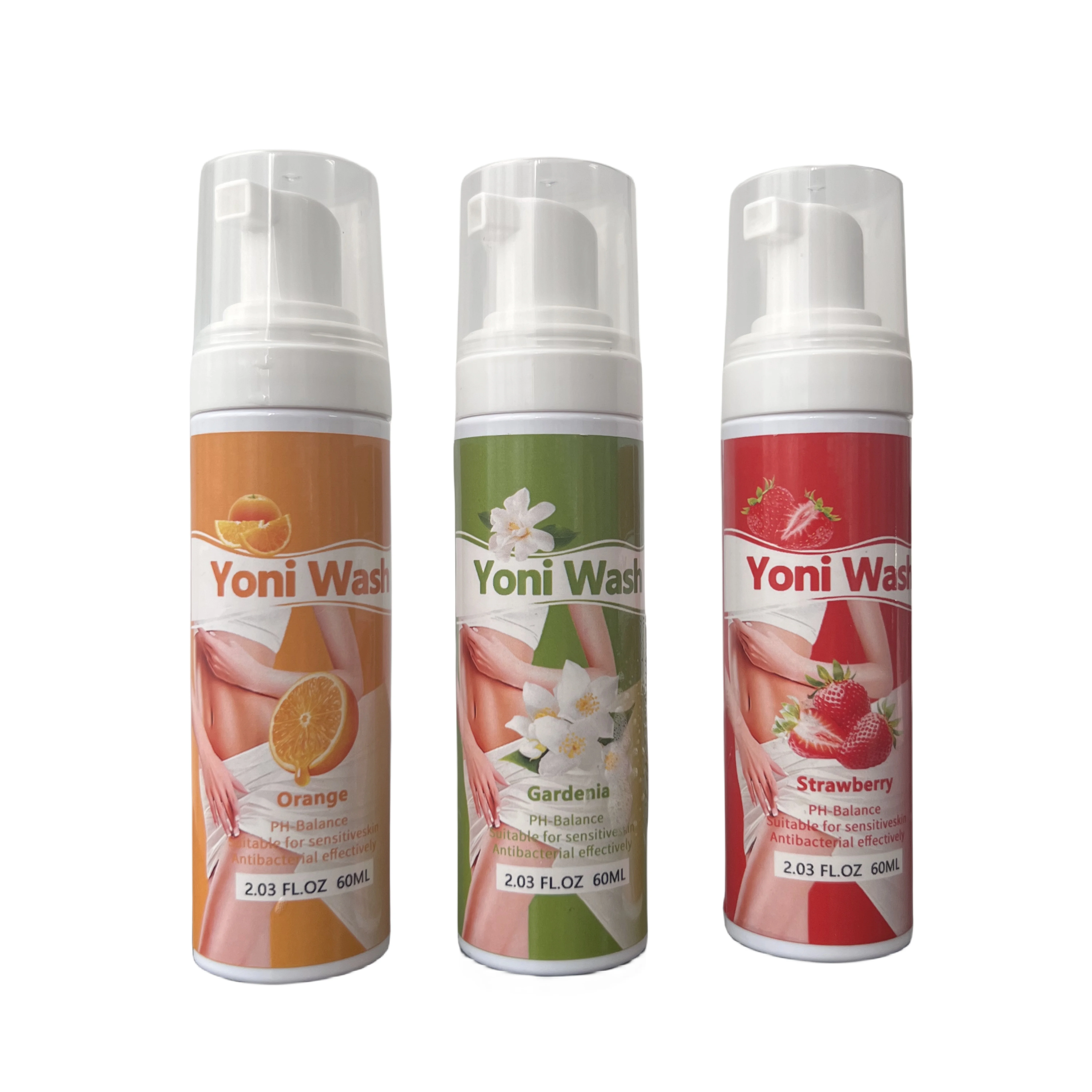 Private label ph balance peach herbal yoni wash