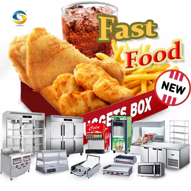 Fast Food Restaurant Plan Fast Food Machine For Sale,Burger Kitchen Kitchen Equipment,Fastfood Kitchen Set
