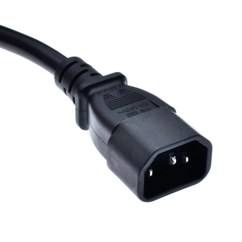 High quality IEC c14 to c15 power cord 10a250v 1.8m Male to female industrial PDU Power Extension Cable UPS power cable