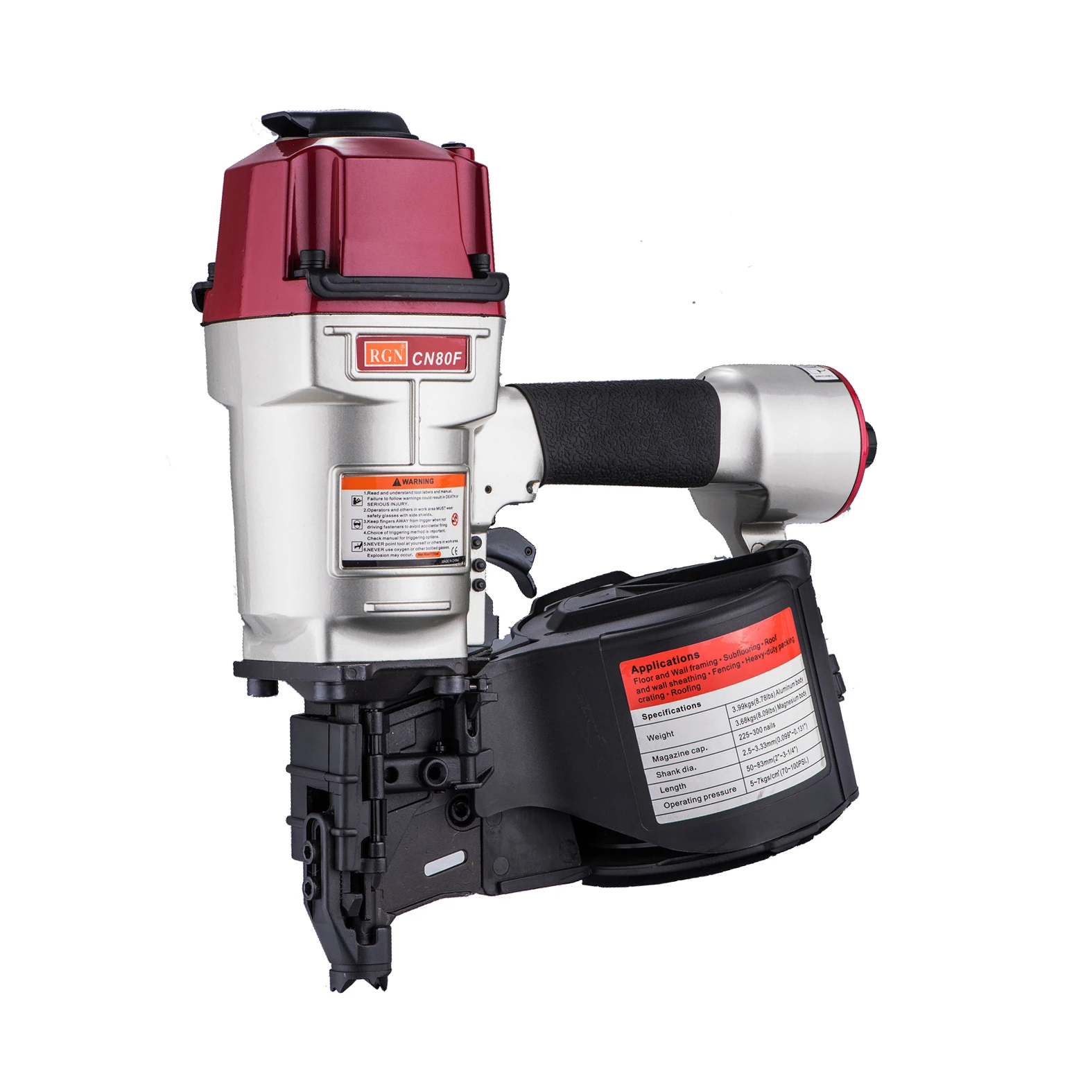 coil framing nailer AirClaw CN80 framing coil nail gun