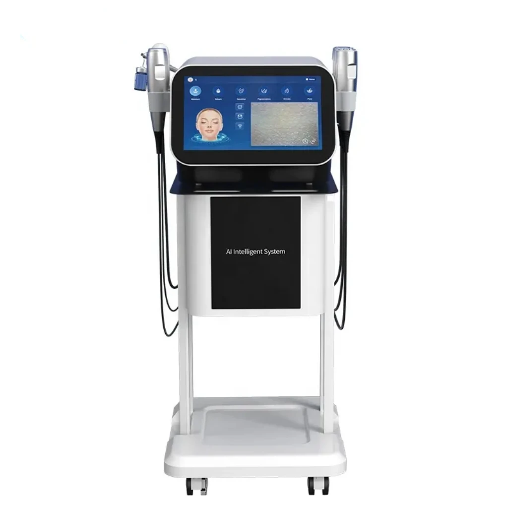 6 In 1 Skin Analyzer Hydradermabrasion Oxygen Face Care Machine With Skin Analyzer