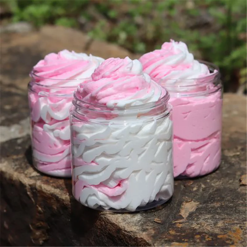 High Quality Moisturizer Pure Skin Lightening Foam Fruit Rainbow Ice Cream Whipped Body Soap For Shaving