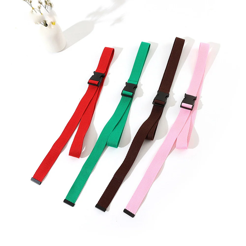 Custom Wholesale Plastic Buckle Decorative Web Woven Braided Wide Unisex Lady Men Women Polyester Canvas Fabric Belt