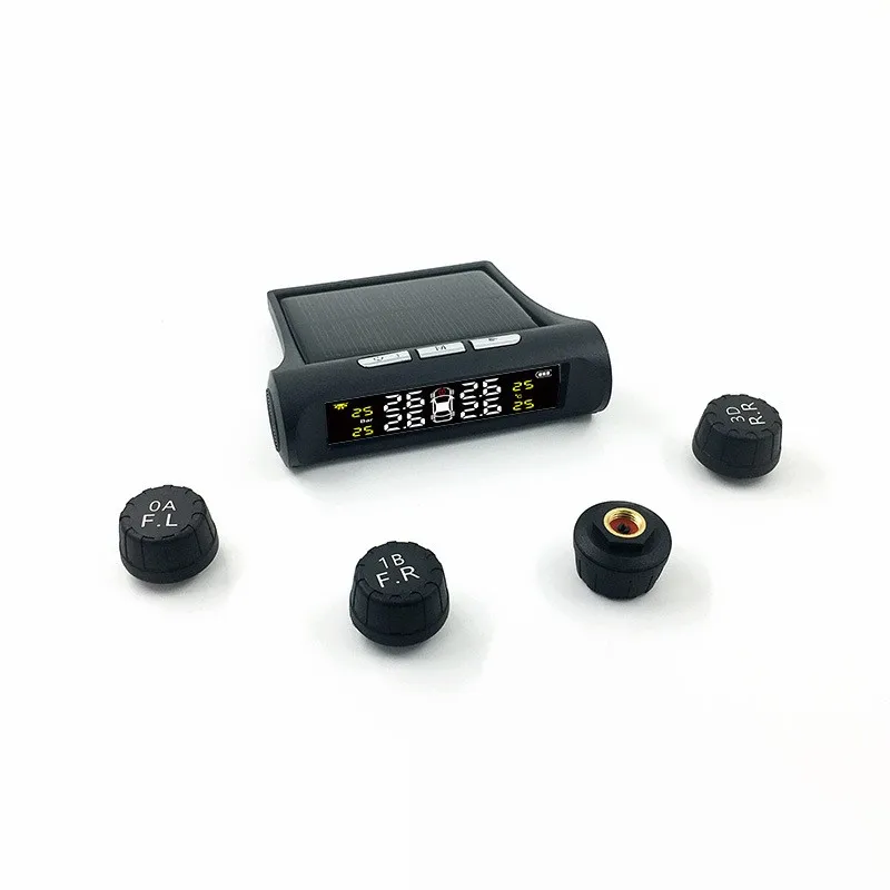 TPMS External Tire Pressure Monitor Automotive Wireless Solar Tire Pressure Monitoring Wireless