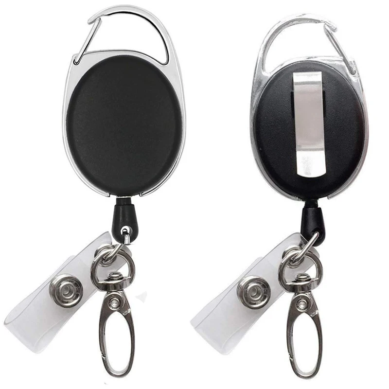 Wholesale unique custom Round oval Shape Yoyo badge reel Key Holder Sublimation Retractable Badge Reel With Metal Alligator Clip