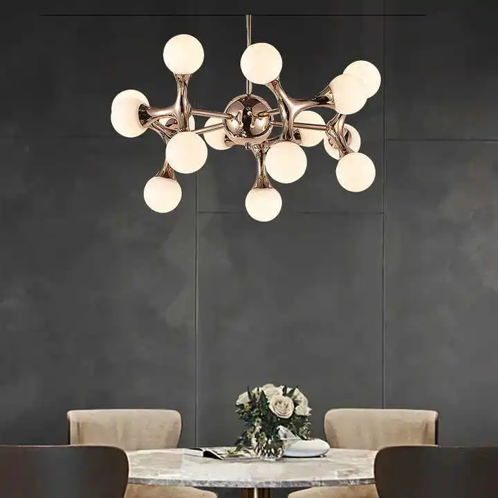 HUAYI Contemporary Dining Living Room Hotel 60w 120w Nordic Modern Ceiling Hanging LED Pendant Light Chandelier