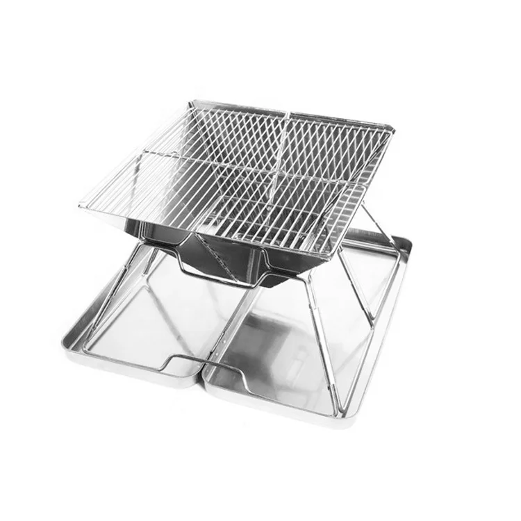 Portable Folding Outdoor Charcoal BBQ Grill Household Table Top Garden Mini Barbecue Grill Camping picnic