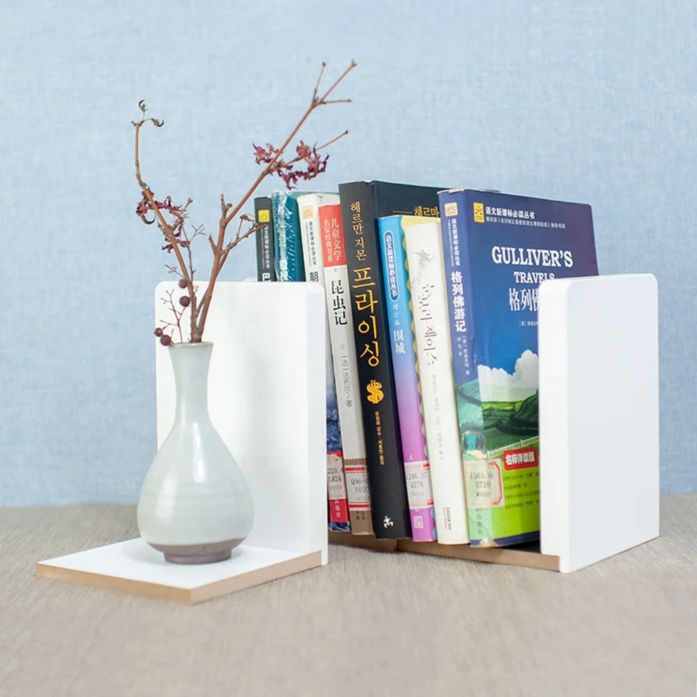 Оптовая продажа декоративный книжный держатель из МДФ в скандинавском стиле с индивидуальным