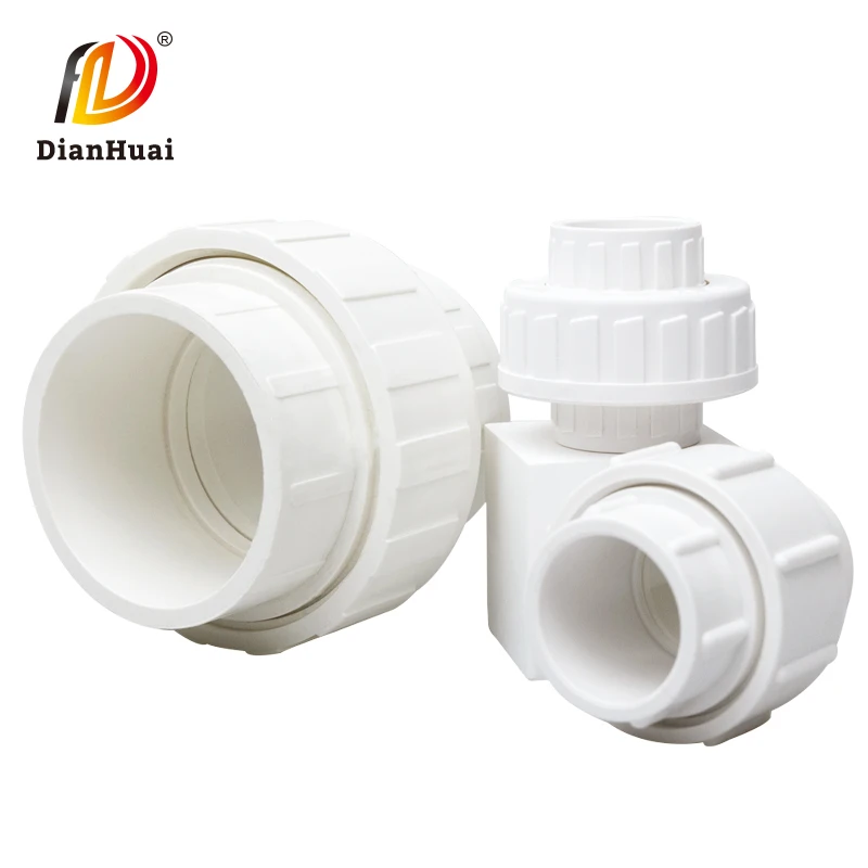 DianHuai Efficient PVC Pipe Socket Unions for Water Supply and Drainage Systems