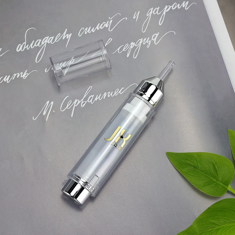 High end skincare product packaging PETG eye cream bottle 10ml 15ml 20ml cosmetic syringe bottle