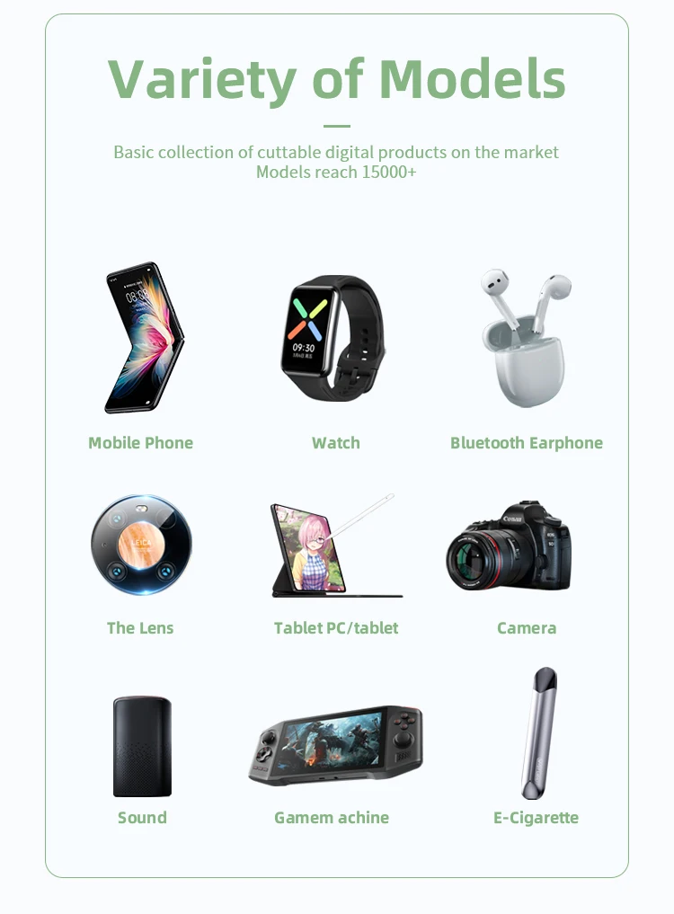 Smart Home Electronics Can CUT TPU PET TPH Universal Mobile Screen Protector Making Machine With app And Wifi Connection