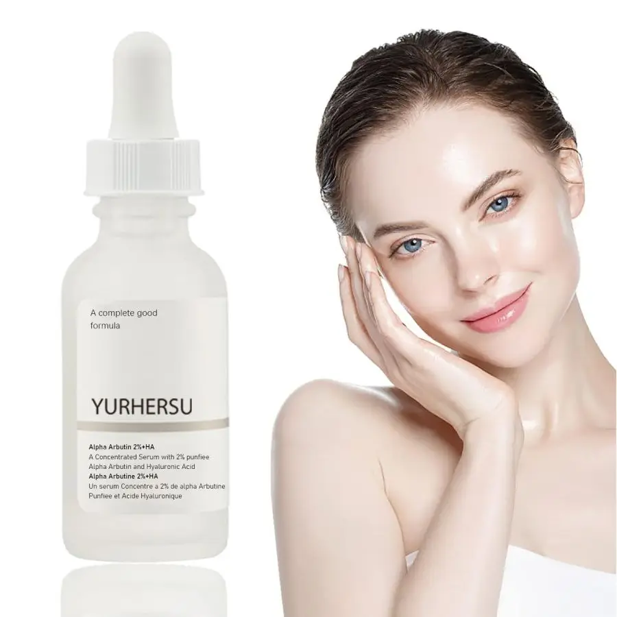 ALPHA ARBUTIN 2% HA SERUM 30mL Deep Moisturizing Filling Elastic Skin Improve Roughness Blackheads Exfoliation Pores Face Serum