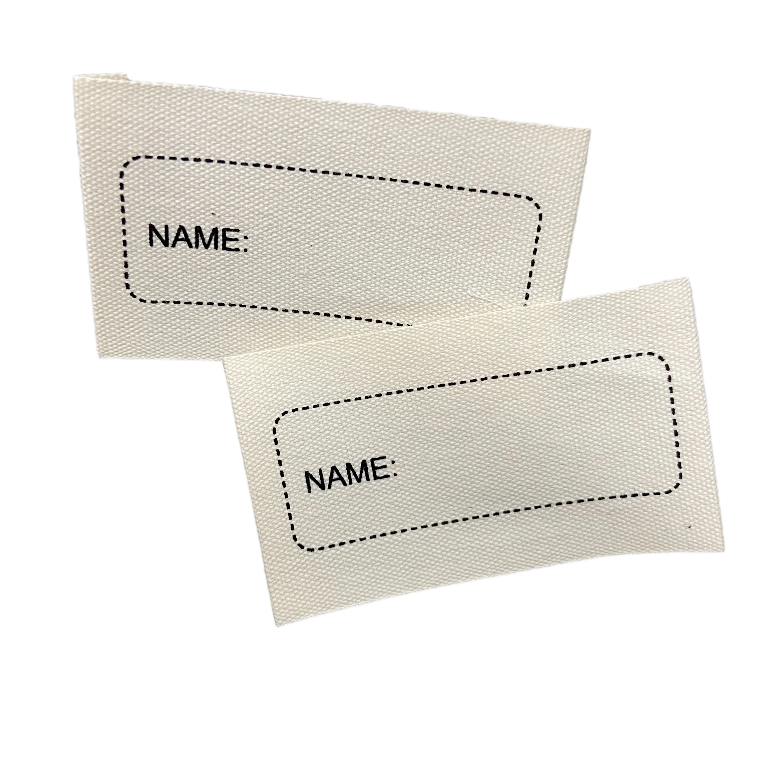 Сшитый на заказ дизайн одежды фирменный логотип шелкография 100% холст хлопок Этикетка