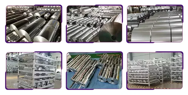 Wholesale 1235 8011 8079 food Aluminum foil paper coil price per ton heavy duty 11 12 20 30 35 micron roll Aluminum foil