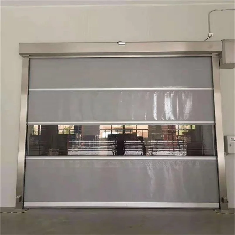 High Quality CE Certificate Entrance Rapid Rolling Door Cargo Fireproof Door with Geomagnetism Radar Remote Control