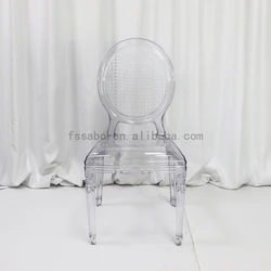Wholesale high quality modern clear crystal transparent acrylic chairs for party wedding room and events