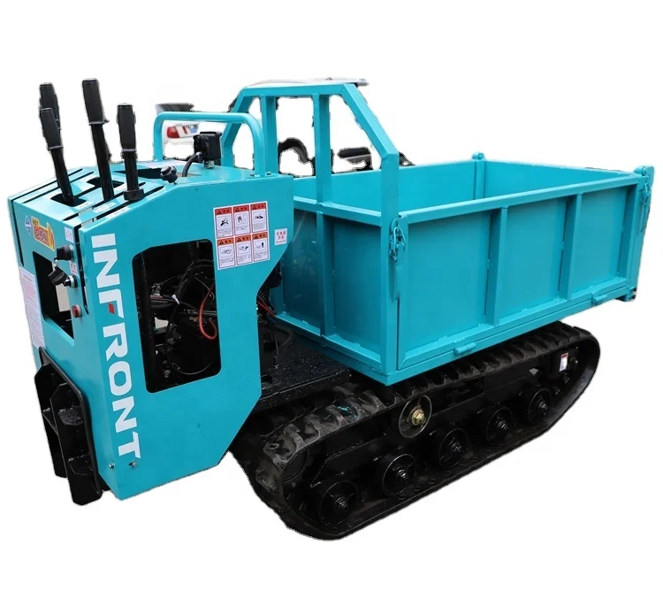 500KG 1000KG Self Load Rubber Track Mini Dumper YFD05 YFD10