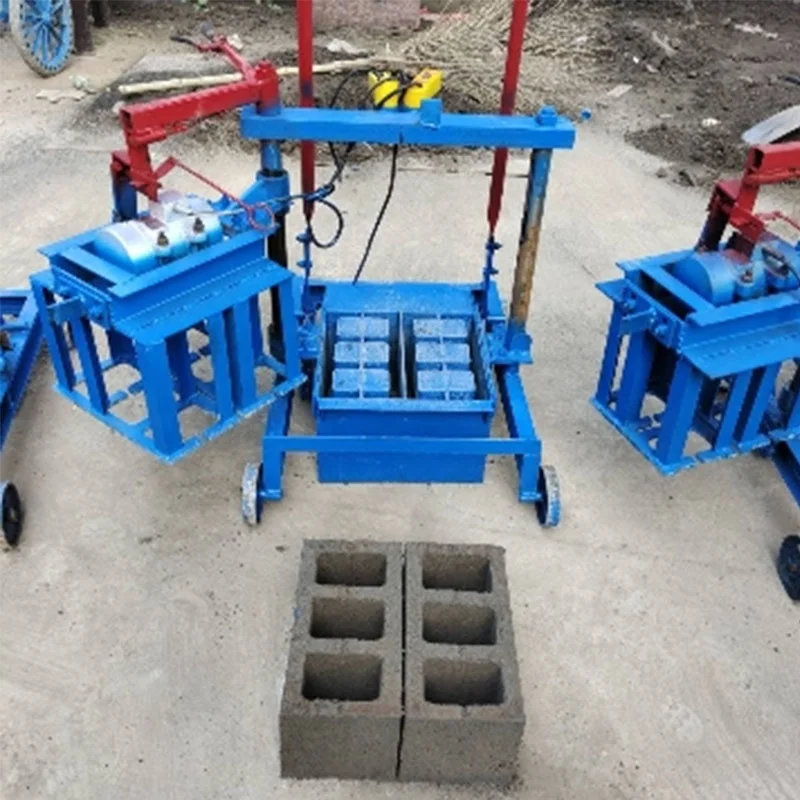 Заводская цена, полуавтоматический полый блок, машина для изготовления бетонных кирпичей