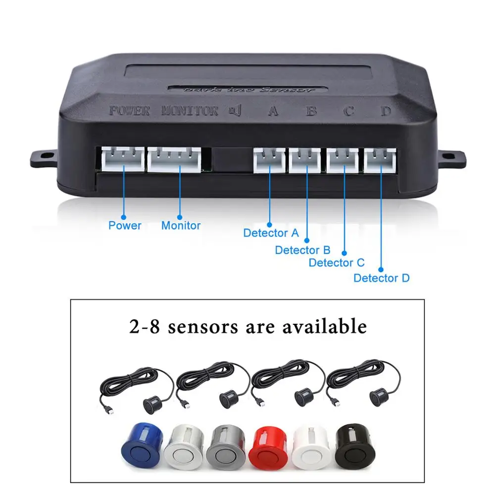 Front Rear Parking Assist System Reverse aid backup 8 Parking Sensors for skoda octavia auto parts accessories body kit