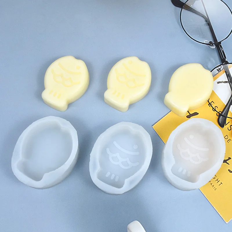 Fish Silicone Mold For DIY Pudding Chocolate Candy Desserts Gummy Handmade Soap Aromatherapy Candle Plaster Polymer