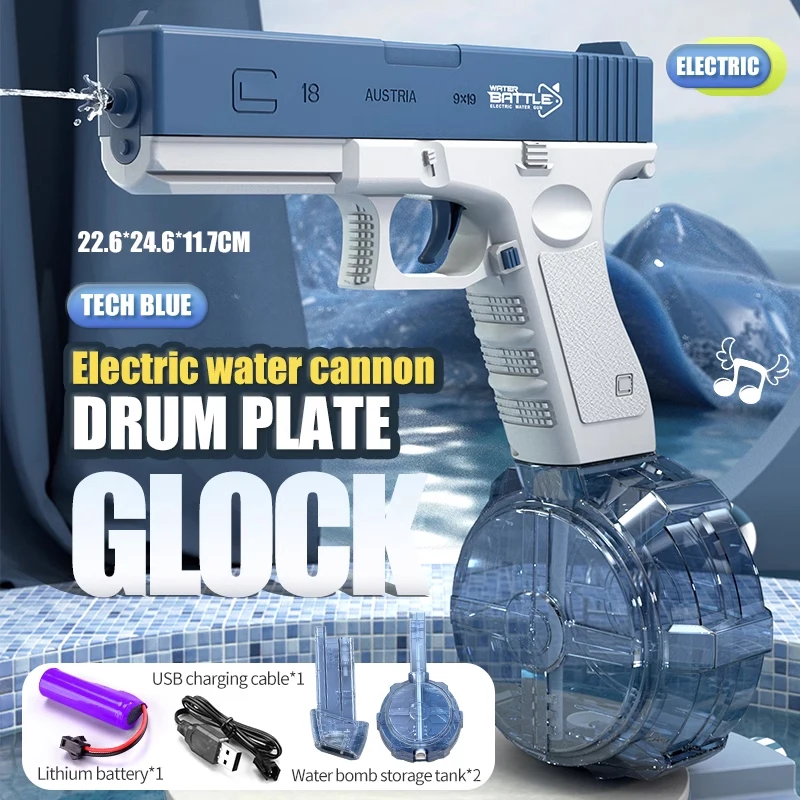 Wholesale Glock water gun toy Desert Eagle Guns Water Bullet children toy Automatic Pistol electric water gun toys for Kids