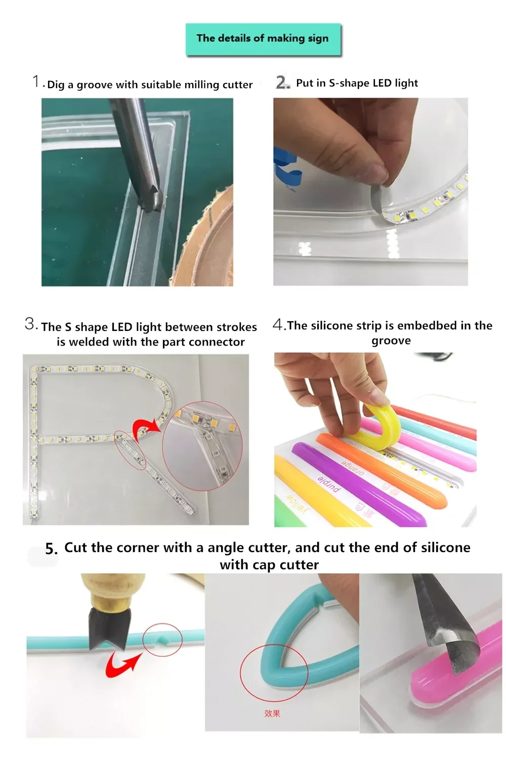 Гибкий S-образный тип 2835 6 мм 5 В 12 smd зигзаг Светодиодная лента