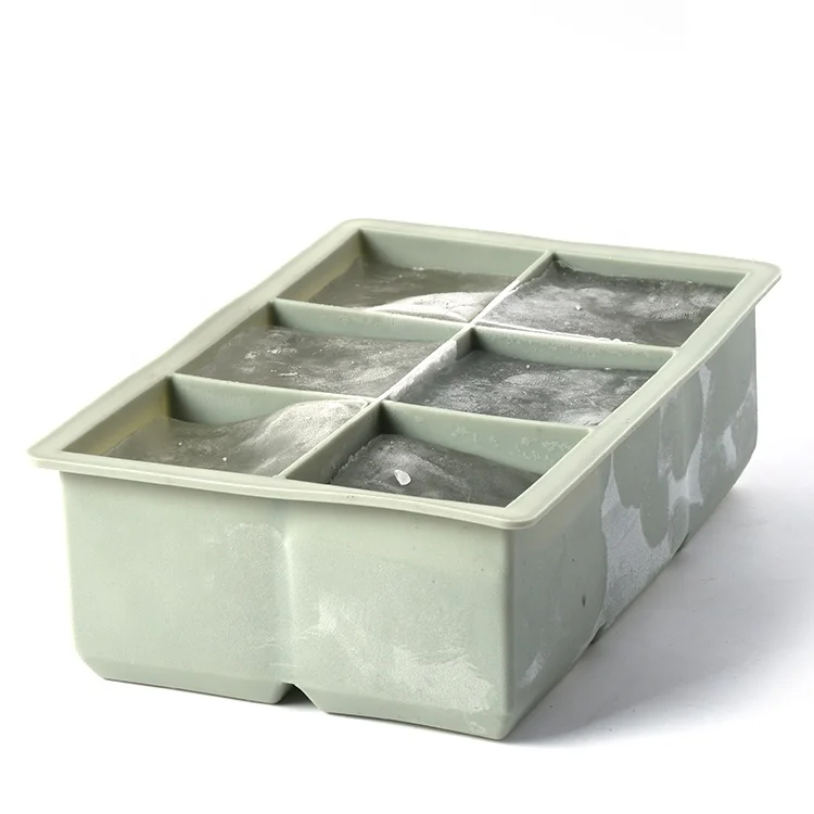 Bar Tool  6 Cubes Silicone Ice Cube Tray Ice Cube Mould Ice Maker