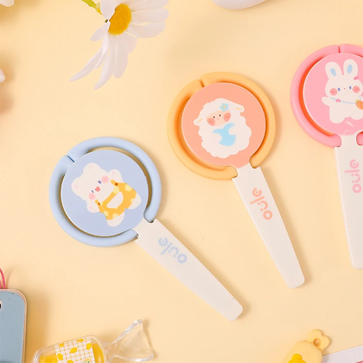 Миниатюрные канцелярские принадлежности с рисунком животных, поставщик ножниц для офиса с футляром для ножниц