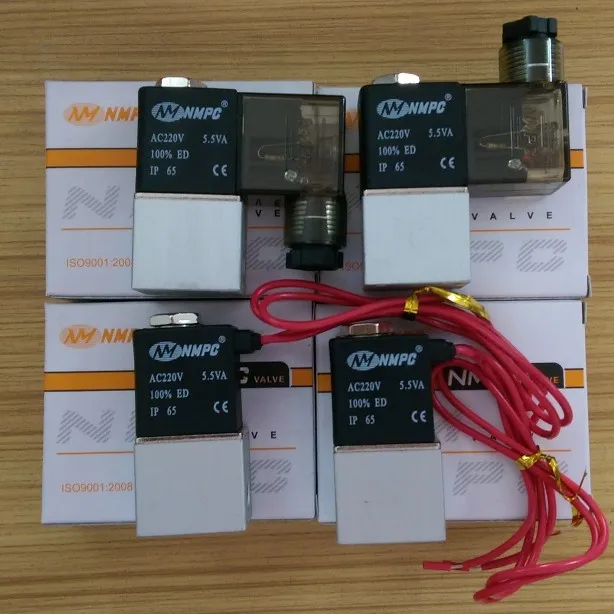 Aluminum brass direct acting 1/8 1/4 2V025-06 2V025-08 normally closed electric 24v 12v 220 volt two way mini solenoid valve