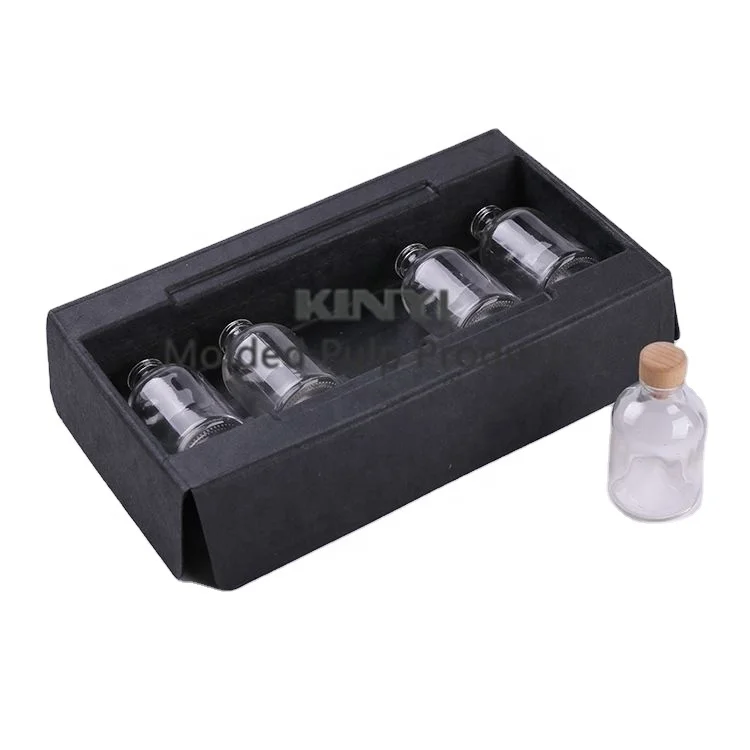 Sugarcane Biodegradable tray dry press black Environmentally friendly bagasse pulp tray packaging