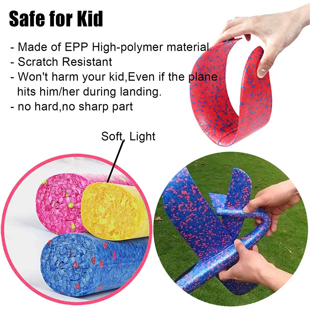 Опт 48 см пенопласт EPP самолет ручной бросок самолет со светодиодным освещением наружные игрушки четыре цвета смешивания