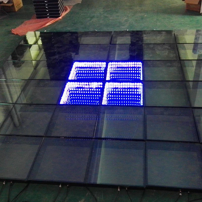 Mirror DJ Dance Lighting  Wedding Stage Light 3D Interactive Dance Dj Light Infinity Magnetic Led Dance Floor