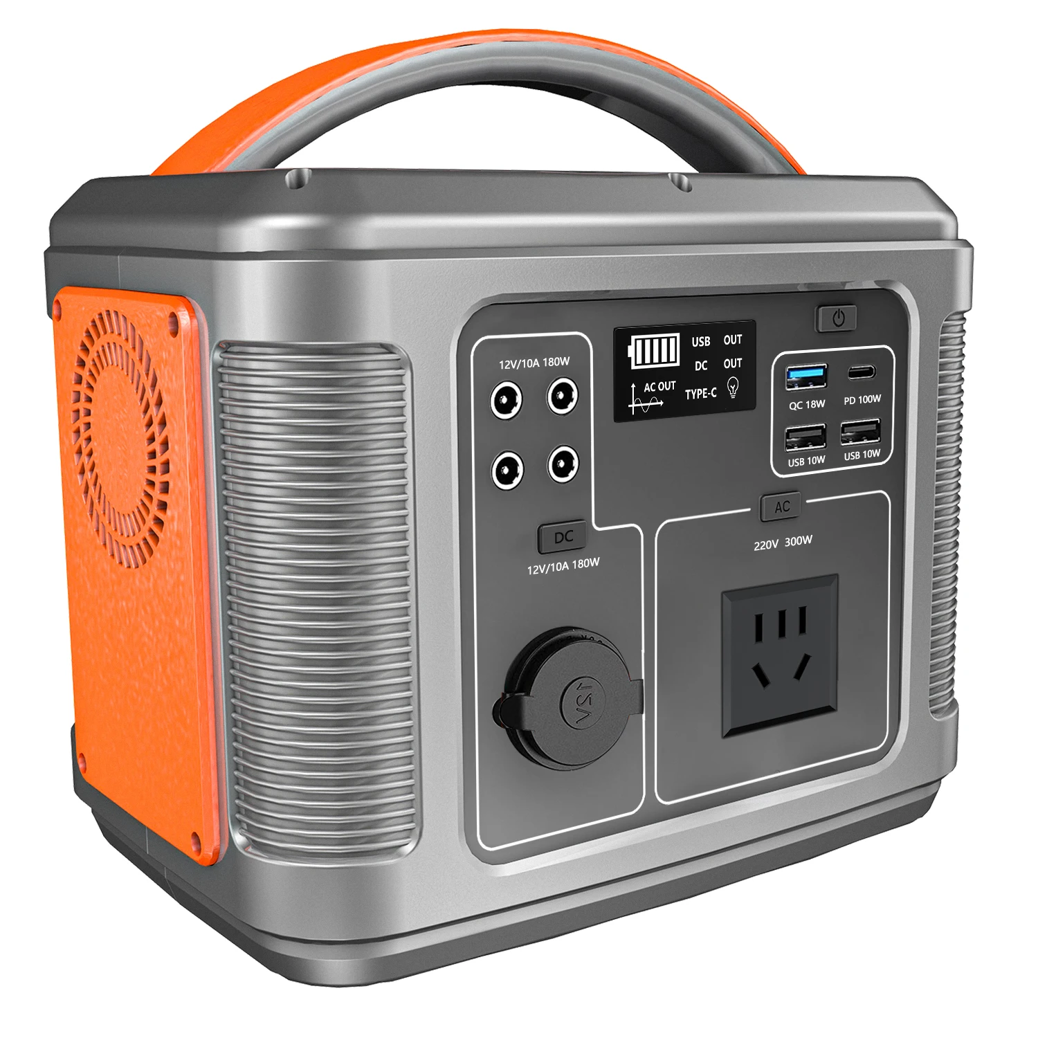 Аккумуляторная батарея, литиевая USB Type-C DC 100 Вт, 200 Вт, 300 Вт, портативная электростанция для портативного блока питания