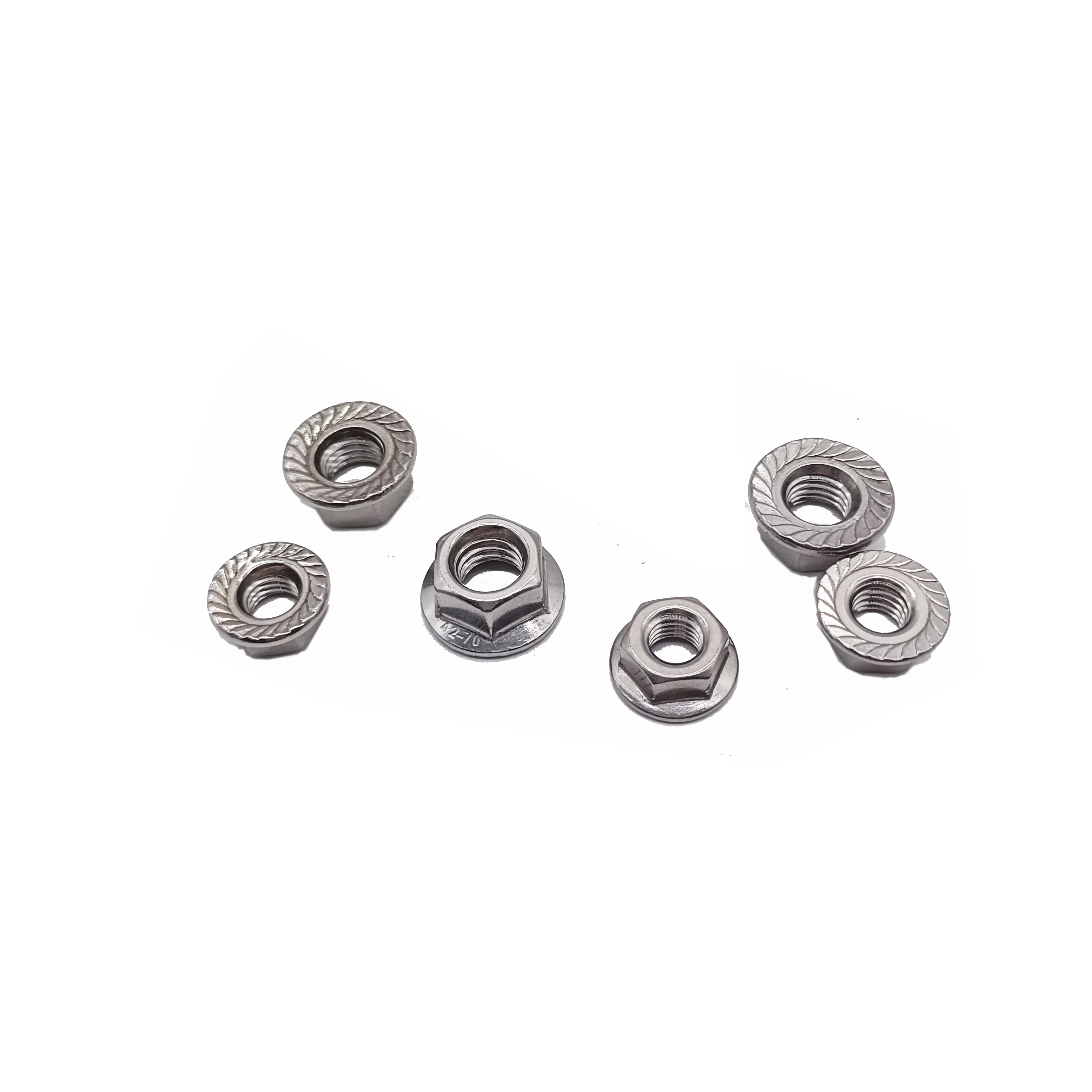 Flange Nut High strength DIN 6923 Flange Nut with knurled