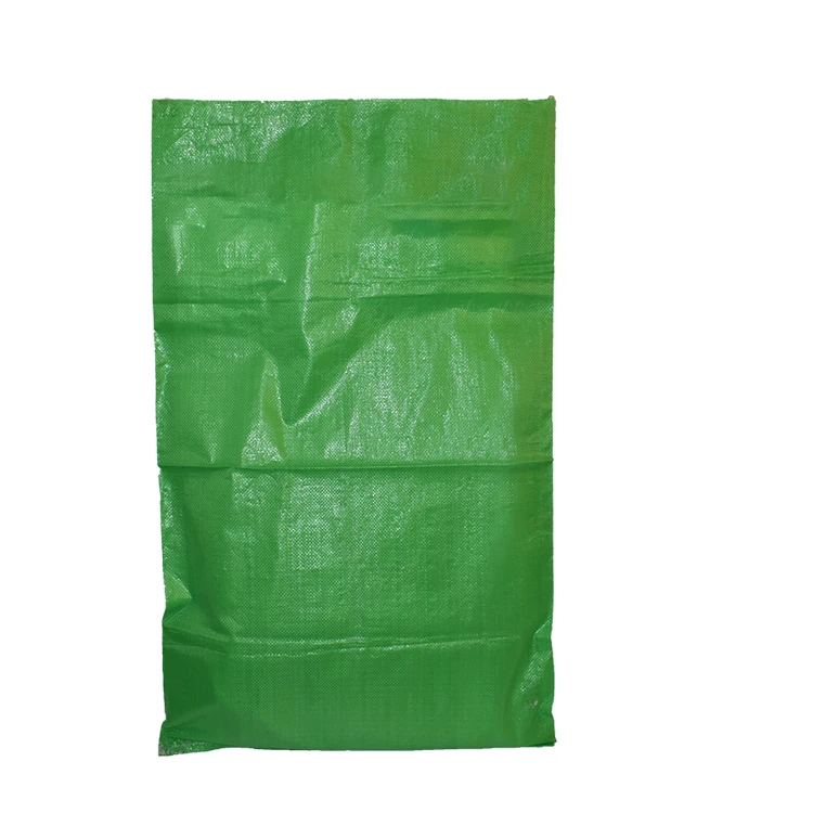 Wholesale 25kg 50kg Polypropylene Plastic Yellow Color White Rice Flour Packaging Bags