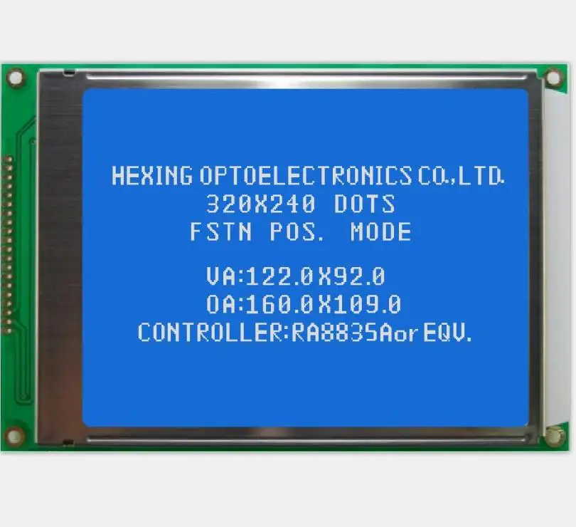 Промышленный 5 7-дюймовый ЖК-дисплей FSTN 320x240 точек 20 контактов 8-битный параллельный 3 В/5 В модуль