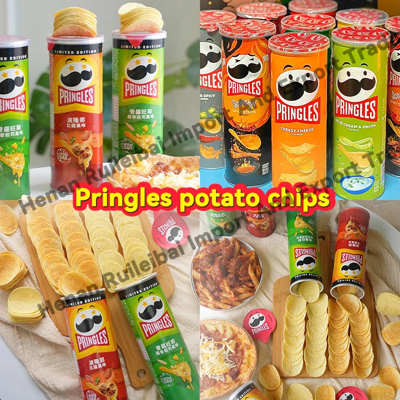 Pringle Chips Crisps 110g Health Snacks Food Potato Exotic Snacks Wholesale Pringle Potato Chips