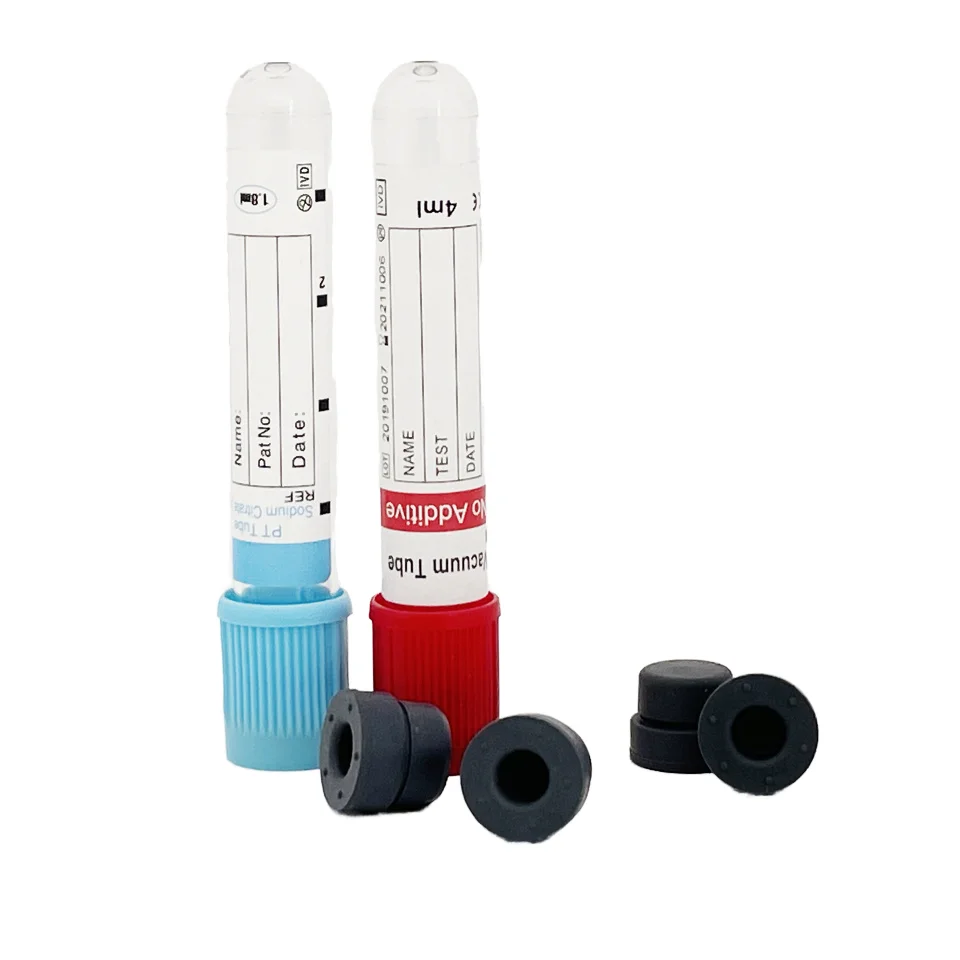 Butyl Vacuum Blood Collection Rubber Tube Plug Stopper Bottle Stopper with high quality