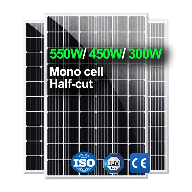Durable 550W 450W 300W on grid off grid home use TUV mono cell solar panels