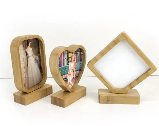 sublimation blank bamboo frame, in 3 design