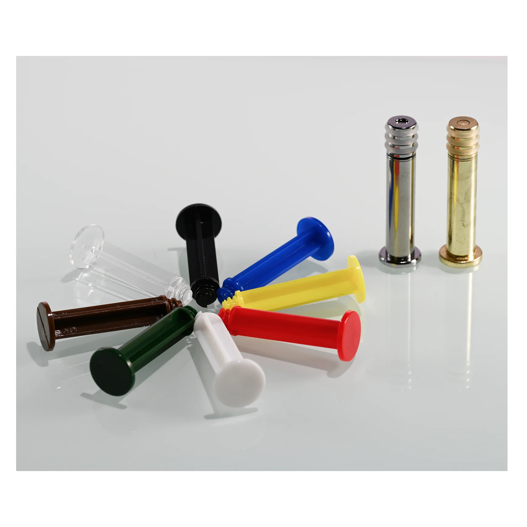 Color plunger Standard 1ml  1cc luer lock borosilicate glass prefilled syringe for distillate oil